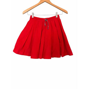 Mini Boden Red Micro Corduroy Pleated A line skirt NWT size 10-11 yr Girl